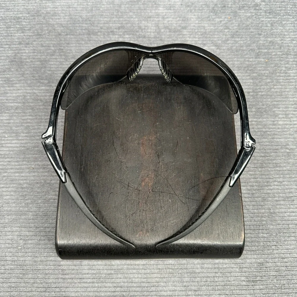 Genesis Z87+ Safety Sunglasses Black Wrap Around Frame Smoke Lens  Y2k